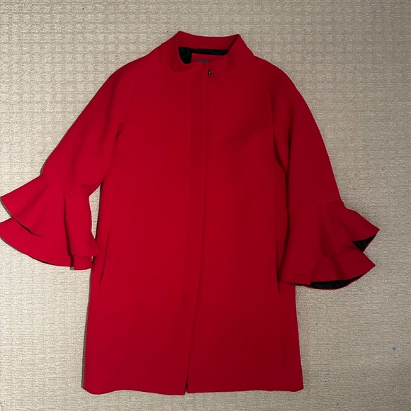 Ellabee red fall/winter coat size small - Picture 3 of 7